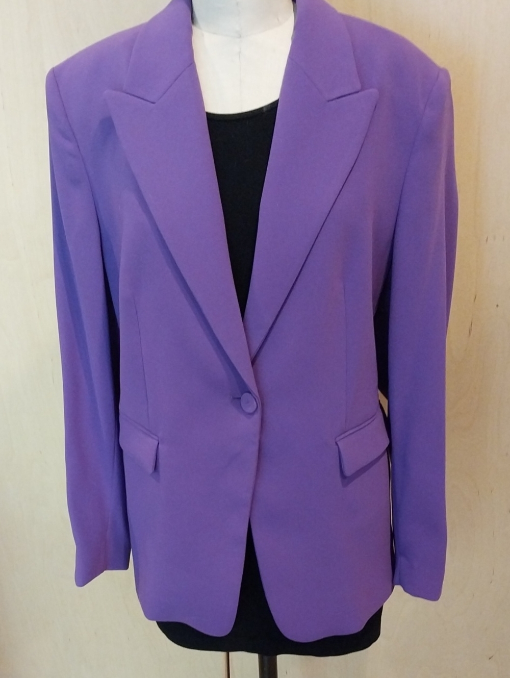 Ming Purple Women's Blazer - Classic Single-Button